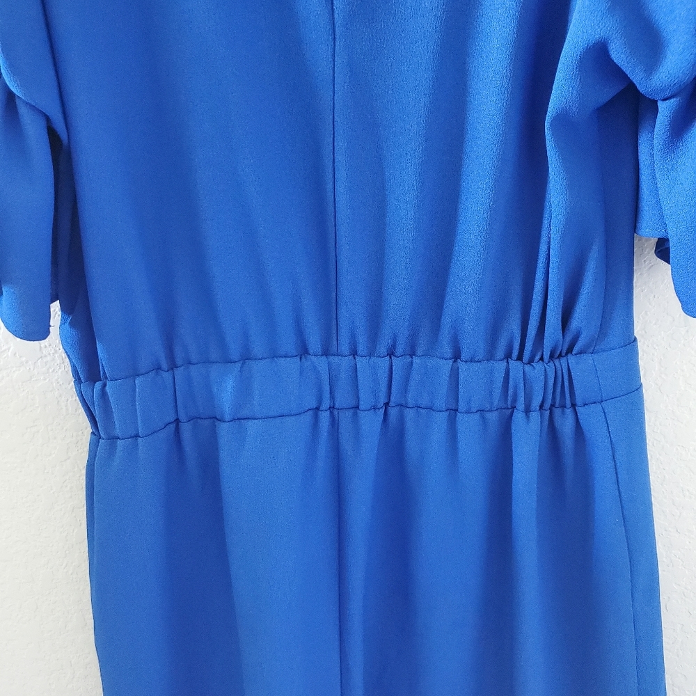 Zara Basic Cold Shoulder Flare Sleeves Romper - image 8